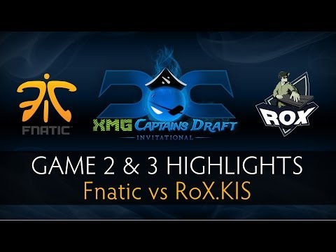 Dota 2 Fnatic vs RoX.KIS - Game 2 and 3 Highlights - The XMG Captains Draft Invitational