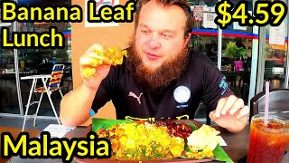 🇲🇾 EATING $4.59 BANANA 🍃 LEAF LUNCH IN LANGKAWI, MALAYSIA | MALAYSIA TRAVEL 2021