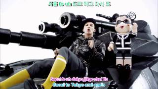 GD&amp;TOP - Knock Out MV [english sub] + [romanization] + [hangul] 1080p HD