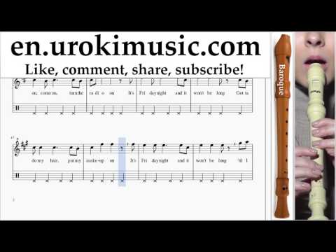 How to Play Recorder (B.) Sia - Cheap Thrills Tabs Part#2 um-i352