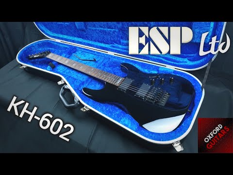 ESP LTD KH-602 2006 Kirk Hammett Signature Metallica Neck Thru Floyd Rose EMG guitar close up video