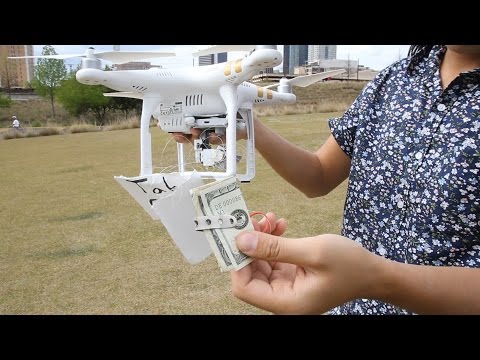 Deliver Money to Homeless Using a Drone!!! (Phantom 3) (Social Experiment) Video