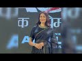Mrunal Thakur Gorgeous Black Saree Look At Dacoit Trailer Launch