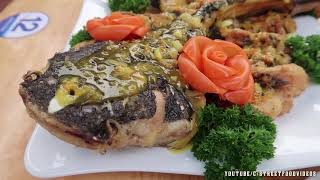 Red Tail Catfish Amazon with passion fruit sauce Seafood Vietnam - Vietnam Street Food