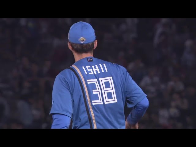 【3回裏】ダイビングキャッチ!! ファイターズ・石井一成 華麗な守備で投手を助ける!!  2024年8月8日 東北楽天ゴールデンイーグルス 対 北海道日本ハムファイターズ