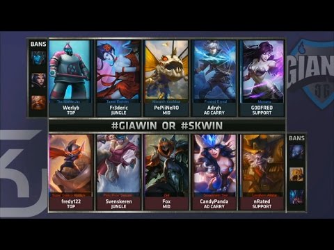 GIA vs SK Game 1 Highlights - GIANTS GAMING vs SK GAMING - Week 2 EU LCS SUMMER 2015