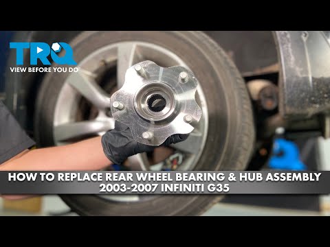 How to Replace Rear Wheel Bearing & Hub Assembly 2003-2007 Infiniti G35