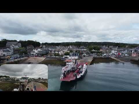 MV Portaferry II from Portaferry to Strangford by Drone and On Board in 4K UHD