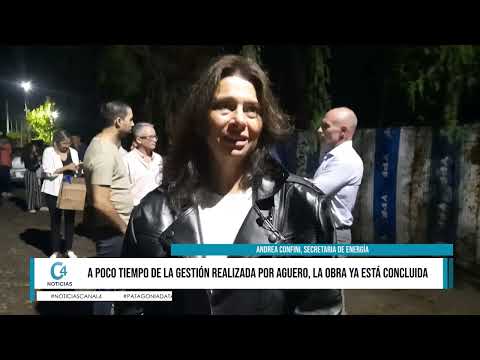 INAUGURARON LA RED ELÉCTRICA DE UN BARRIO