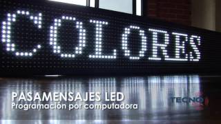 Rótulos LED, Tecnomovil.