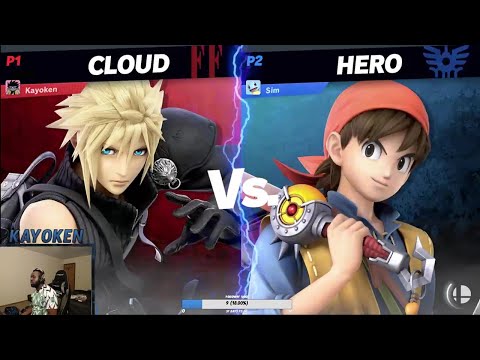 Super Smash Bros. Ultimate: Kayoken (Cloud) vs Sim (Hero) Twitch Clip