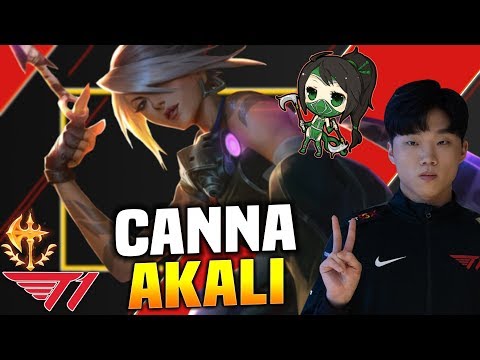 SKT T1 CANNA PICKS AKALI TOP! - SKT T1 Canna Plays Akali vs Nasus Top! | Season 2020 KR SoloQ