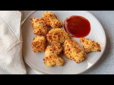 Panko-Coated Air Fryer Popcorn Chicken Recipe