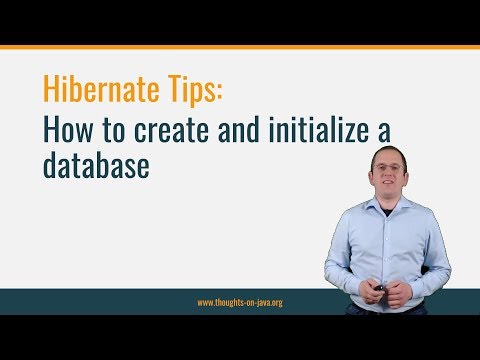 Hibernate Tip : How to create and initialize a database