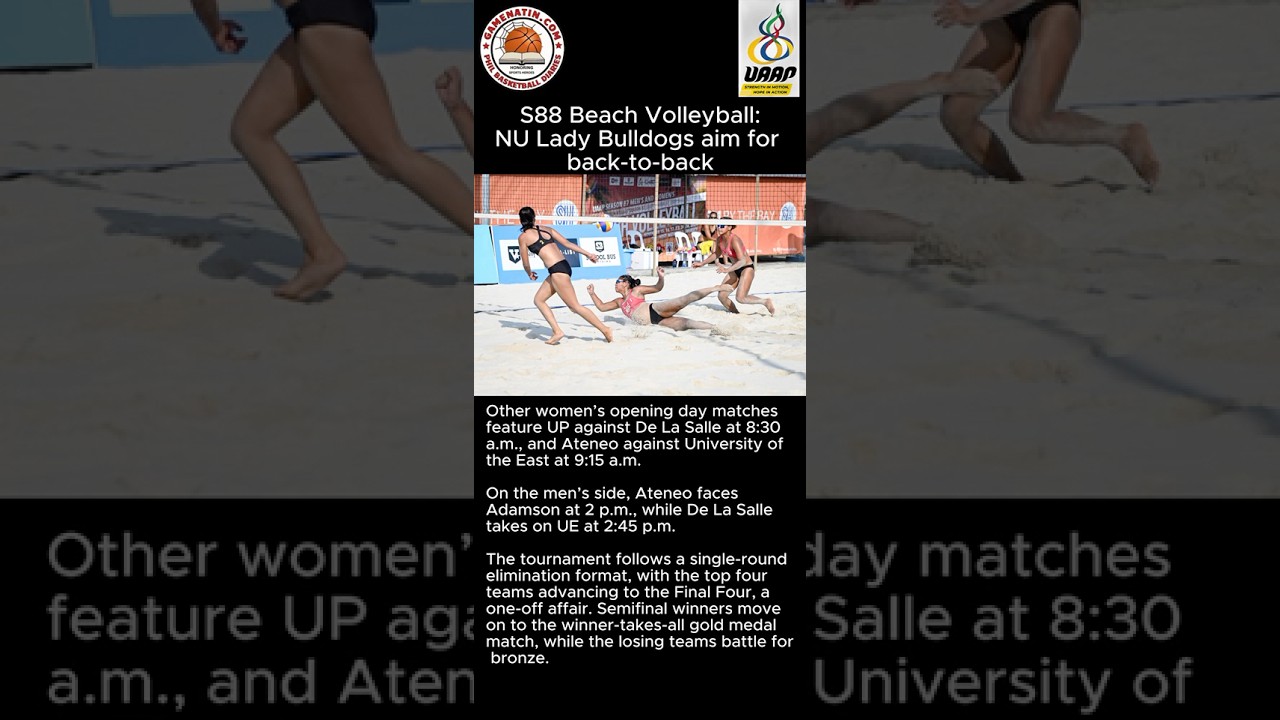 UAAP Beach Volleyball: NU, UST out to defend beach volleyball titles