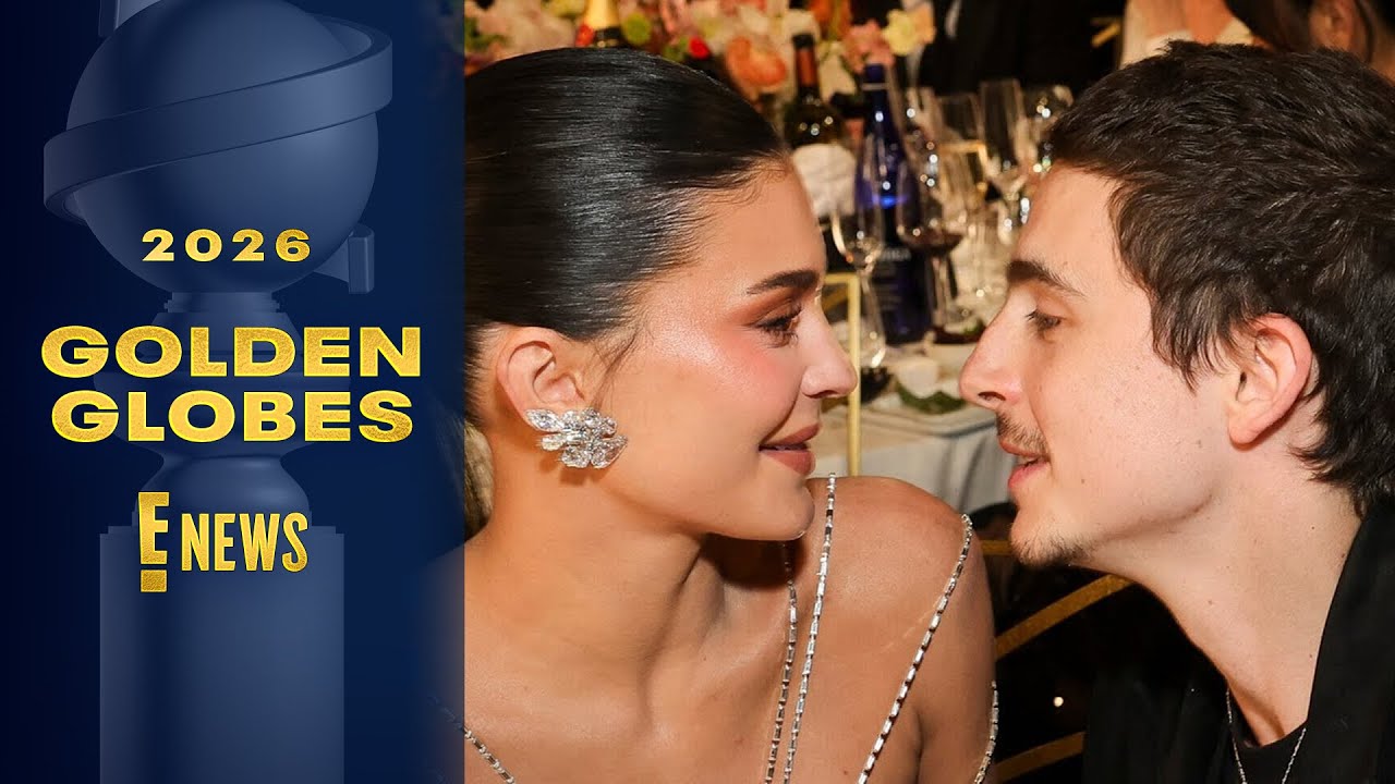 Kylie Jenner and Timothée Chalamet Share a Kiss at the Golden Globes 2026