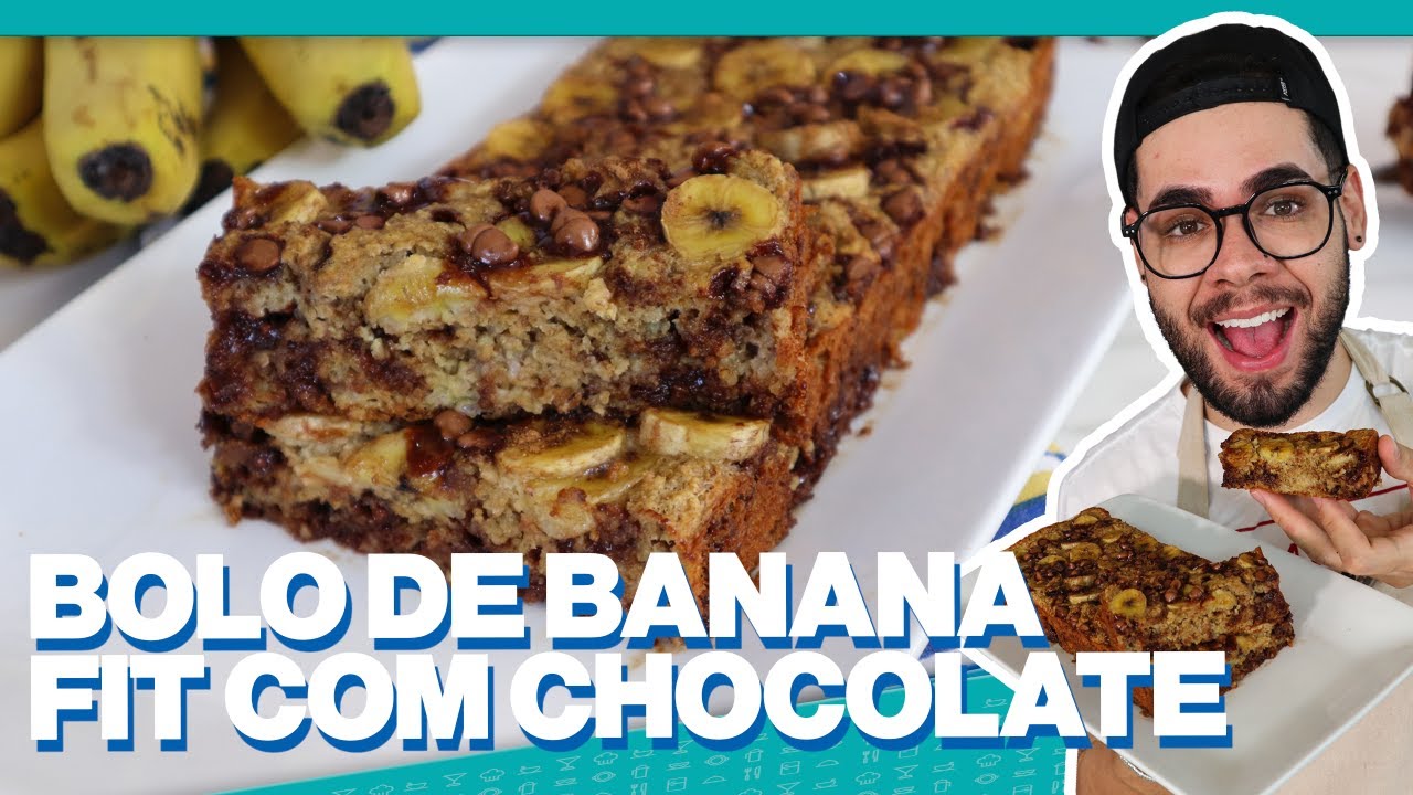 FEITO SEM FARINHA DE TRIGO E SEM AÇÚCAR | BOLO SAUDÁVEL DE BANANA COM AVEIA