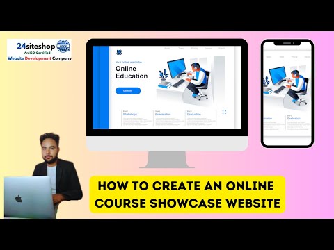 Informative Online Course Website — client website video