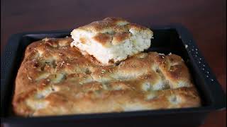 FOCACCIA CON LIEVITO MADRE NON RINFRESCATO - ricetta salata facile - croccante fuori soffice dentro