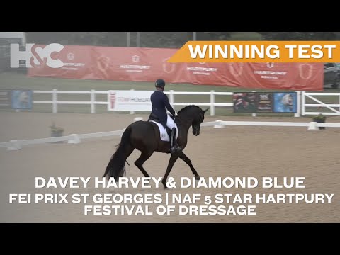Davey Harvey & Diamond Blue Win The FEI Prix St Georges | NAF 5* Hartpury Festival Of Dressage