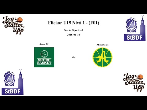 Skuru Basket (F01) mot Alvik Basket - 2016-01-10