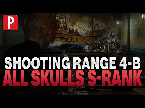 Shooting Range 4-B All Skulls & S Rank in Resident Evil 4 Remake