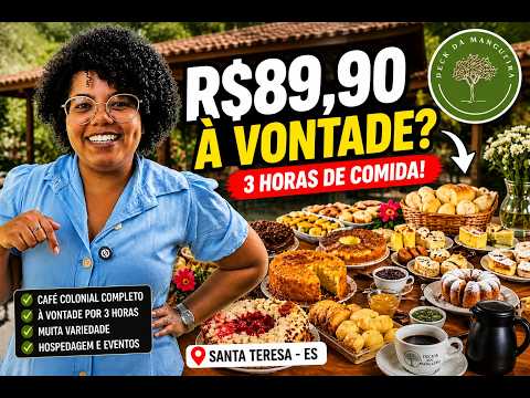 Um dos lugares mais bonitos em Santa Teresa ES + Café Colonial no Deck da Mangueira