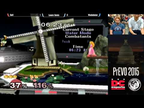 PrEVO 2015 - LS - DoH (Peach) vs Wenbobular (Fox, Falco)
