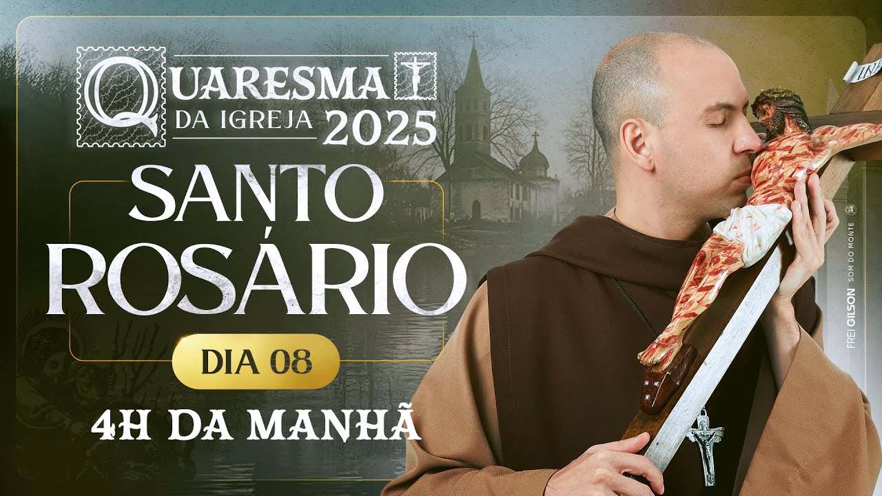 Santo Rosário | Quaresma 2025 | 03:40 | 8° Dia | Live Ao vivo