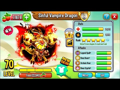 SINFUL DRAGON 5 🌟 - LV.70 | DRAGON CITY