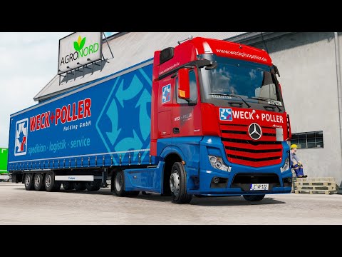 ETS2 1.35 Mercedes Actros MP4  Esbjerg - Leipzig