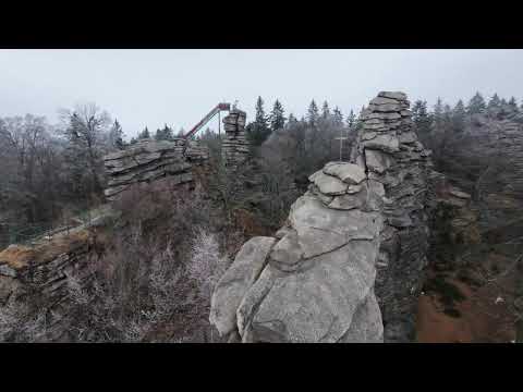 Greifensteine im Winternebel | Geyerschen Wald bei Ehrenfriedersdorf