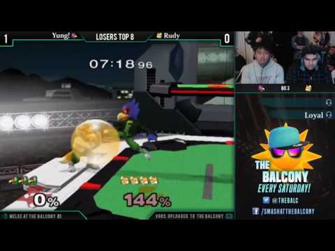 Melee @ the Balcony 81 - Losers Top 8 ft. Rudy (Fox) VS Yung! (Falco)