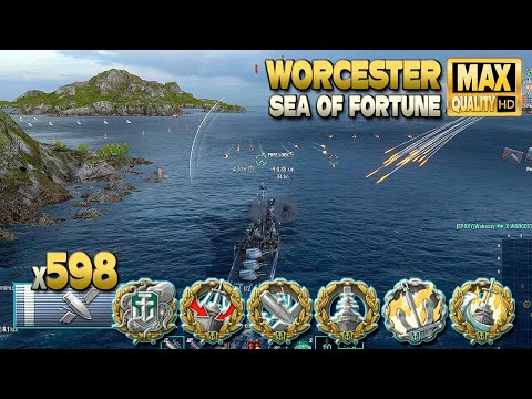 Cruiser Worcester: Excellent player must fight hard for win - World of Warships