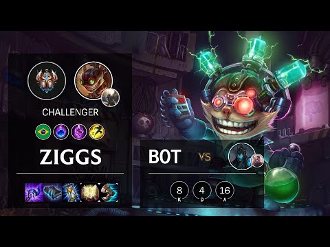 Ziggs Bot vs Kalista - BR Challenger Patch 10.15