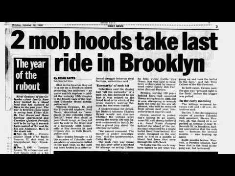 Colombo Crime Family 3rd War Timeline #colombocrimefamily #mafia #organizedcrime #nyc