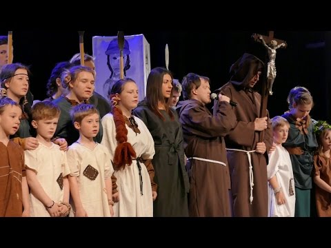 Przedstawienie "Rok 966". Zakończenie akcji "Przepisywania Biblii" - cz. 1