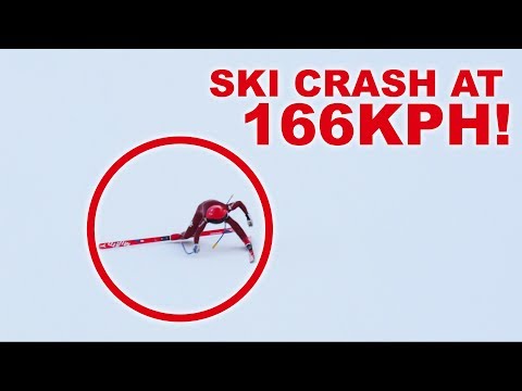 World Record Holder Ski Crash High Speed: Ivan Origone