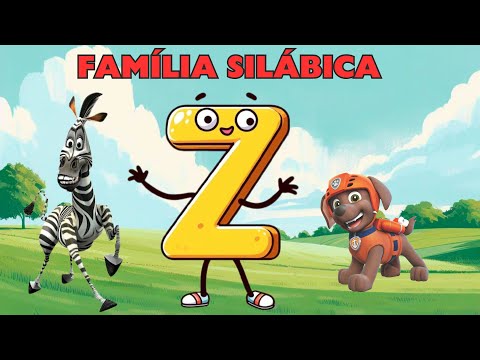 Família Silábica da Letra Z || Alfabetização || Sílabas, leitura e imagens || ZA ZE ZI ZO ZU ||