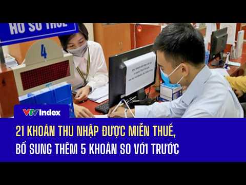 21 khoản thu nhập được miễn thuế, bổ sung thêm 5 khoản so với trước | VTVIndex