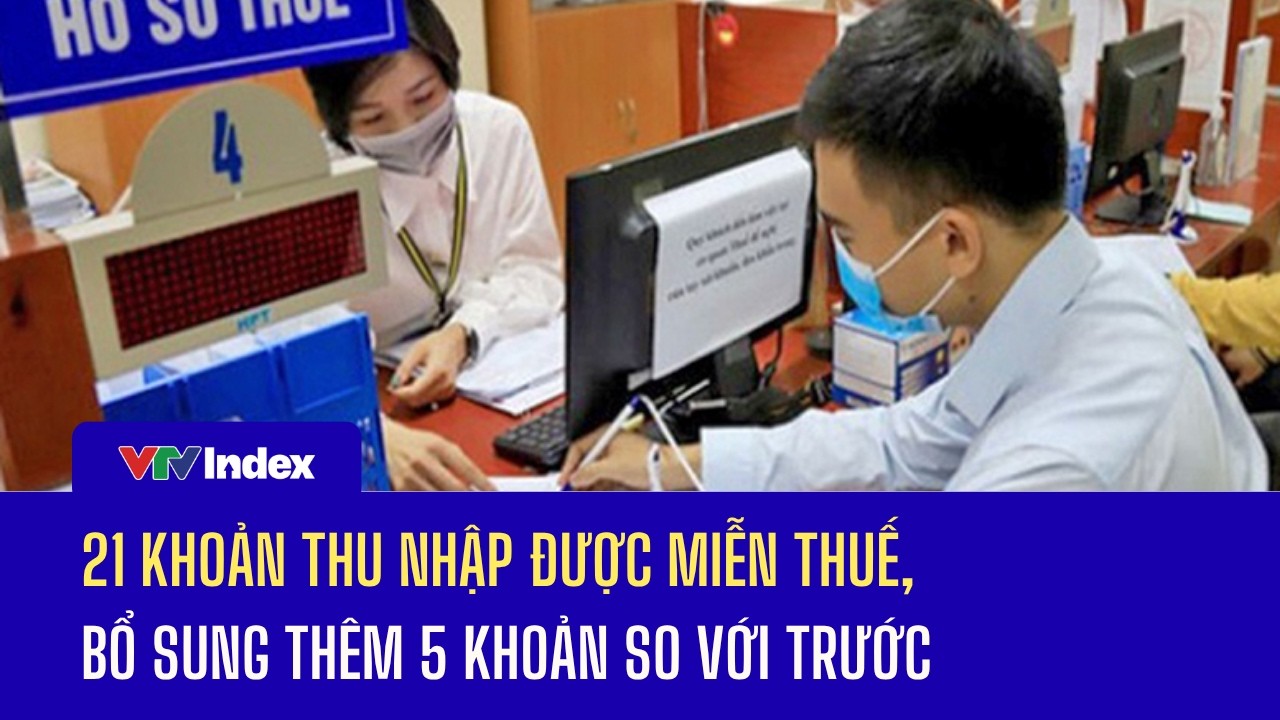 21 khoản thu nhập được miễn thuế, bổ sung thêm 5 khoản so với trước | VTVIndex