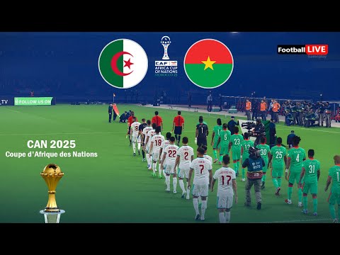 Algérie vs Burkina Faso - Coupe d'Afrique des Nations 2025 CAN | Match complet | Simulation PES