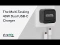 The 40W Dual USB-C charger from Plugable