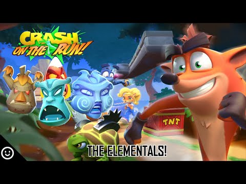 CRASH ON THE RUN! - The Elementals Mini-Boss Fight!