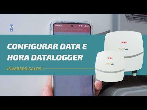 Como configurar data e hora Inversor On Grid SAJ pelo Datalogger