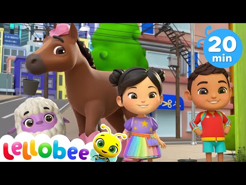 Together Teamwork Song | Lellobee City Farm | Kids Cartoons & Nursery Rhymes | Moonbug Kids