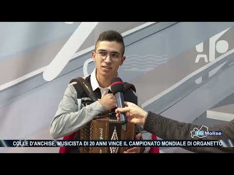 Colle d'Anchise, musicista di 20 anni vince il campionato mondiale di organetto