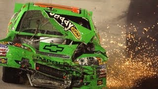 Danica Patrick turned into the wall by Regan Smith