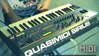 Video thumbnail for Quasimidi Sirius | demo by Jexus / WC Olo Garb (part 1 of 2) by Jexus (sounds-for-synths.com)