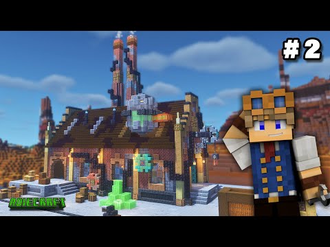 I Built a CRAZY STEAMPUNK FACTORY in Minecraft Survival - Episode 2